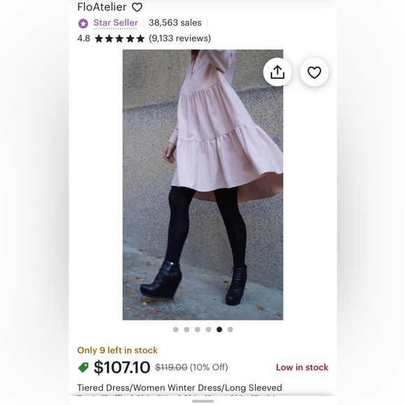 Anthropologie Dresses & Skirts - PINK BABYDOLL DRESS